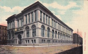 Public Library Chicago Illinois IL 1909 Postcard D53