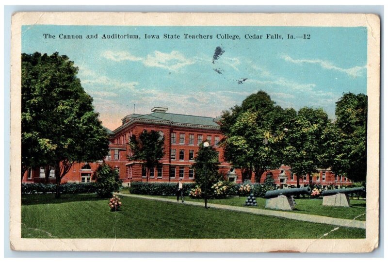 1932 Cannon Auditorium Iowa State Teachers College Cedar Falls Iowa IA Postcard