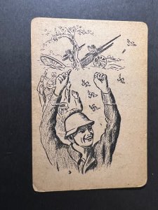 1945 Dutch Netherlands Holland Liberation Postcard WWII Amsterdam Soldier Cheer