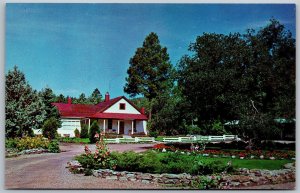 Vtg New Mexico NM Glorieta Baptist Assembly Ranch Home Of Manager Postcard