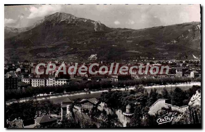 Old Postcard Grenoble Vue Prize Du Jardin Des Dauphins