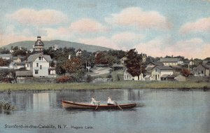 J83/ Stamford-In-The-Catskills New York Postcard c1910 Boat Homes 92