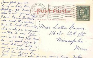 Toll Gate Horse Buggy Fond du Lac Wisconsin 1911 postcard