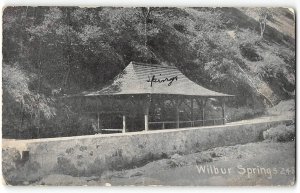 WILBUR SPRINGS California Colusa County 1912 Antique Vintage Postcard
