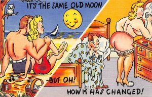 It's the Same Old Moon Funny Cartoon Moon Unused 