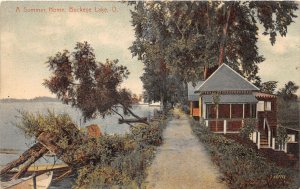 J68/ Buckeye Lake Newark Ohio Postcard c1910 Summer Home Cottage 260