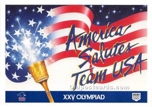 America Salutes Team USA, XXV Olympiad Olympic Postcard