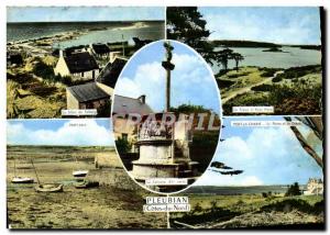 Postcard Modern Talberg Pleubian The furrow The Trieux and Roch Rond Calvary