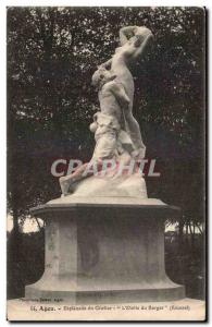 Old Postcard Agen Esplanade gravel L & # 39etoile Roussel shepherd