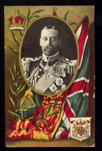 ROY596 - King George V - 1911 gold trim Coronation Souvenir - Postcard