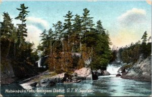 Postcard QC Temagami District Matawabika Falls Grand Trunk Railway ~1910 K48