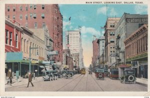 DALLAS, Texas, 1925; Main Street, Looking East