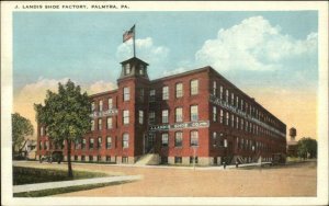 Palmyra PA Landis Shoe Factory c1920 Postcard