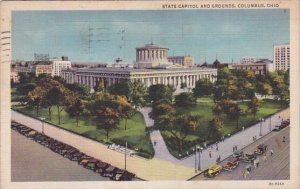 Ohio Columbus State Capitol And Grounds1934