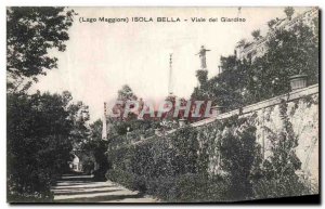 Old Postcard Isola Bella Lago Maggiore Viale del Giardino