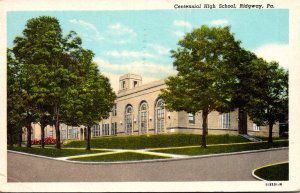 Pennsylvania Riidgway Centennial High School 1953 Curteich