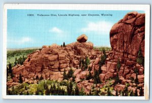 Cheyenne Wyoming WY Postcard Vedauwoo Glen Lincoln Highway c1940 Vintage Antique