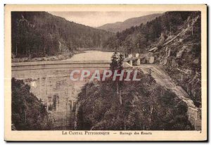 Old Postcard Picturesque Cantal Dam essarts