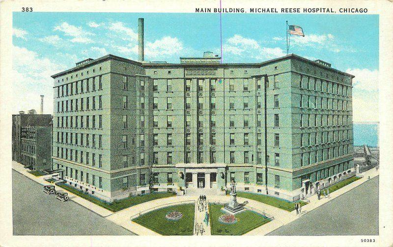 Chicago Illinois 1920s Michael Reese Hospital Main Building Rigot Teich 2491