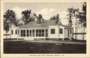 Pembroke Ontario Golf Club Old Postcard