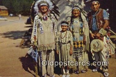 Chief Running Horse & Family Indian 1960 