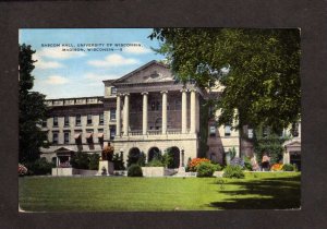 WI Bascom Hall University of Wisconsin Madison Wisconsin Postcard