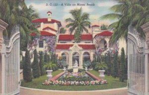 Florida Miami Beach A Villa On The Beach 1946 Curteich