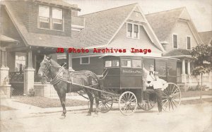 OH, Cleveland, Ohio, RPPC, Star Bakery Horse Drawn Advertising Wagon