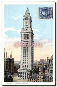 Postcard Old Custom House Boston Mass