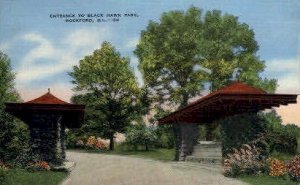 Entrance to Black Hawk Park - Rockford, Illinois IL