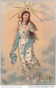 Faith Angel With Gold Cross 1908