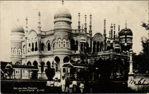 PC CPA MALAYSIA, SULTAN PALACE, Vintage REAL PHOTO Postcard (b19127)