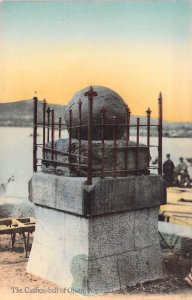 Beautiful Early c.1908, Japan, Nagasaki, Canon Ball of Ohato , Old Post Card