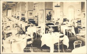 Murray Bay Quebec PQ Manoir Richelieu Dining Room Canada Steamship Lines RPPC PC