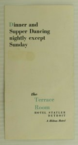 1956 The Terrace Room Singer Helen Traubel Hotel Statler Event Brochure 