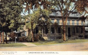 Postcard Greenwood Inn in Evanston, Illinois~129313