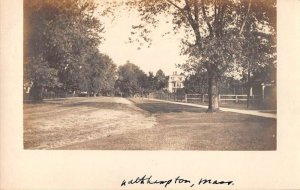 Northampton Massachusetts Street Scene Real Photo Vintage Postcard AA33789