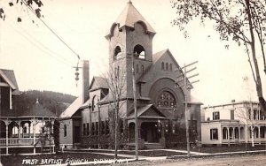 First Baptist Church Sidney, New York Postcard