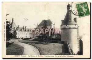 Good Old Postcard The castle Touffou General view and entrance to the Court &...