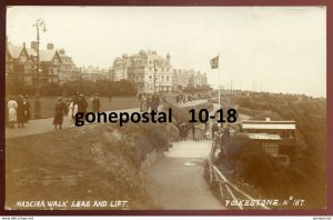 dc1760 - ENGLAND Folkestone 1910s Madeira Walk. Real Photo Postcard