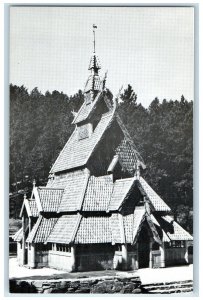 c1950's Chapel In The Hills Borgund Church Copy Rapid City South Dakota Postcard