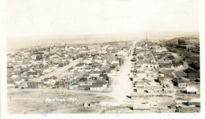 Postcard RPPC Aerial View of Rawlins, WY.       aa6