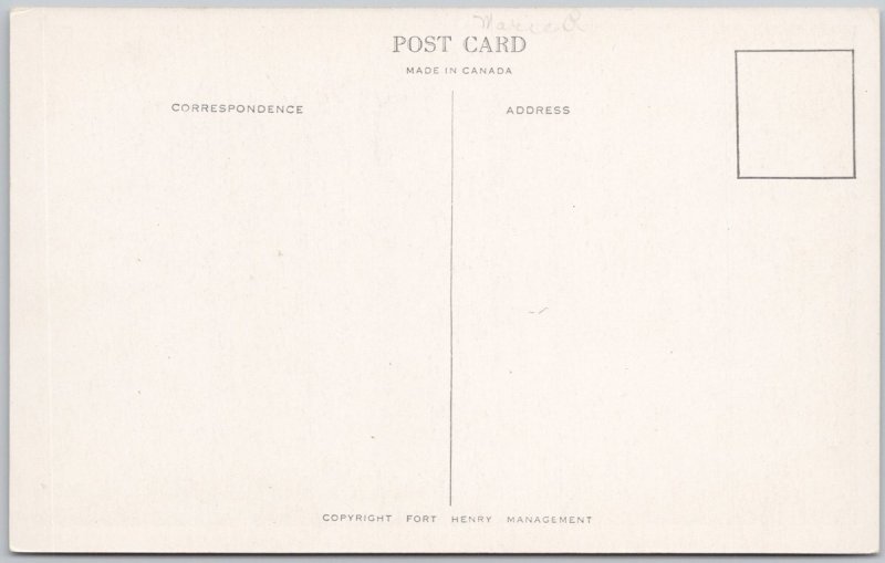 Kingston Citadel View 1841 W.H. Bartlett Steel Postcard H81