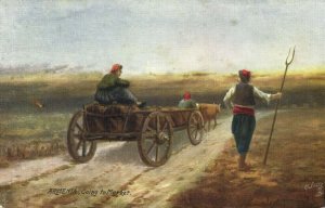 armenia, LAGH-KEUY, Agricultural Life, Going to Market (1910s) Tuck Postcard