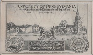 Postcard University of Pennsylvania Sesquicentennial Expo Philadelphia PA