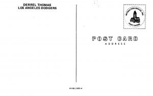 DERREL THOMAS Los Angeles Dodgers Baseball Player c1970s Vintage Postcard