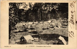 PC CAMPEMENT DANS LE FORET FRENCH CONGO (a35789)