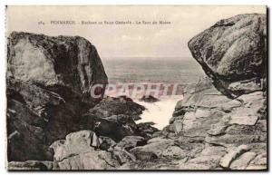 Old Postcard Rochers in Penmarch Saint Guenole Jumping Monk