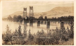 RPPC, BC Canada   KAMLOOPS BRIDGE~North Thompson CNR Railroad  TRAIN  Postcard