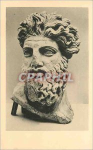 Old Postcard Head of a Triton from the Odeion